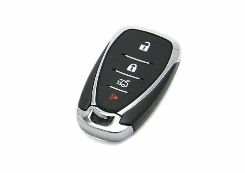Chevrolet Smart Key voor keyless entry en startknop functies.